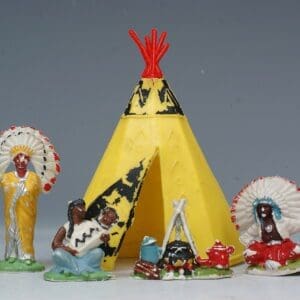 NEW! Speedwell Camp-fire Indians #7 (YELLOW Tee-Pee)