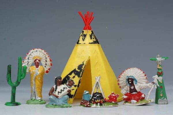 NEW! Speedwell Camp-fire Indians #7 (YELLOW Tee-Pee)