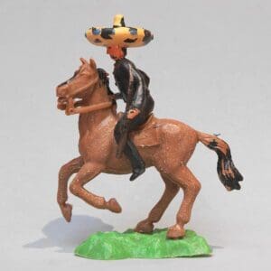 Crescent Mounted Mexican with Pistol & Rifle