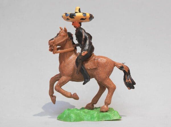 Crescent Mounted Mexican with Pistol & Rifle
