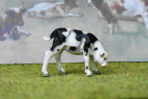 SOLD Herald Calf Feeding (Black & White) Spray-painted