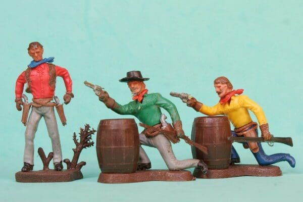 SOLD Swoppet 2nd Series Cowboys - 3 Figures