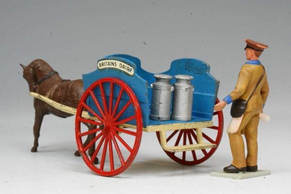 SOLD Britains Milk Float (Blue) with Plastic Milkman