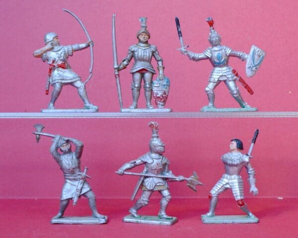 Crescent Set of Medieval Knights - Early Paint