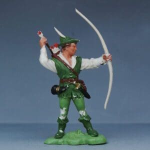 SOLD Herald Robin Hood Figure - Rare WHITE Plastic
