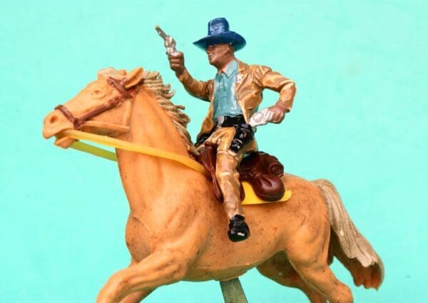 SOLD Deetail Mounted Cowboy Sheriff - VGC