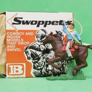 SOLD Swoppet Mounted Cowboy with Lasso - 2nd Series Horse