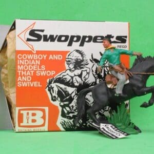 SOLD Swoppet Cowboy Knife Fighter Mounted (2nd Series)