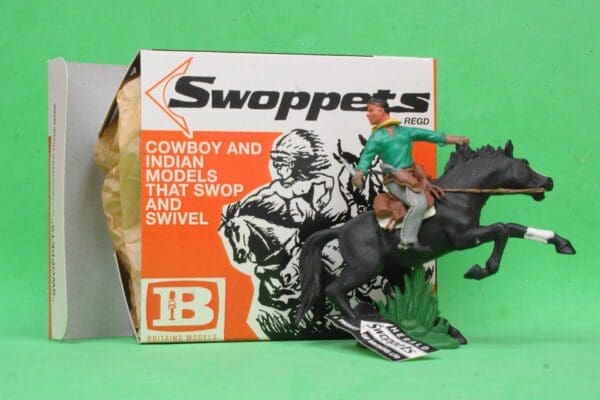 SOLD Swoppet Cowboy Knife Fighter Mounted (2nd Series)