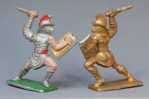 SOLD Crescent Gladiator with Sword - GOLD Paint Variant!