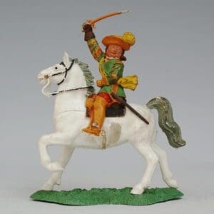 SOLD ECW Mounted Cavalier Officer - White TEXTURED Horse