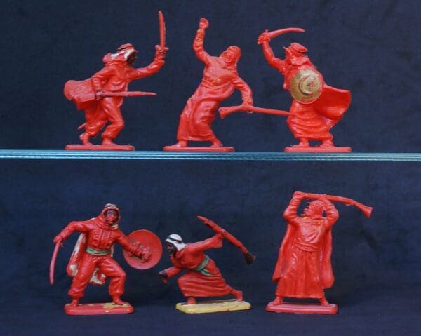 Crescent 54mm Arabs - FULL Set of 6 (Red)
