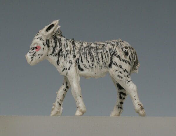 SOLD B&S Donkey Foal Painted as a Zebra!