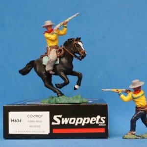 Swoppet Cowboy Firing Rifle Mounted & On Foot YELLOW Torso