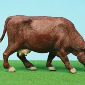 SOLD Britains Brown PVC Cow Feeding - RARE!