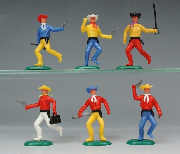 SOLD Crescent Cowboys 'Movables' - Set of 6