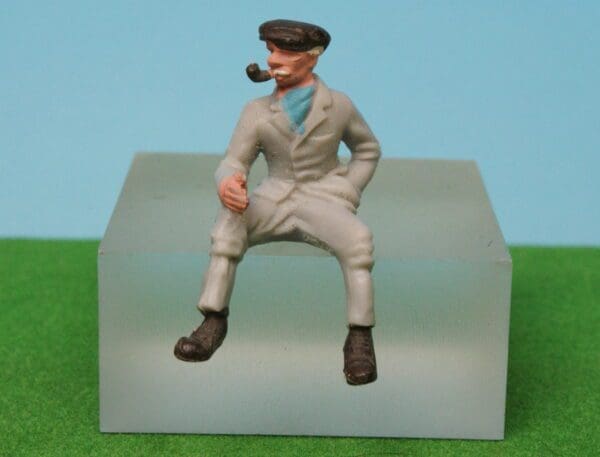 SOLD Britains Horse or Tractor Rider, Grey Plastic