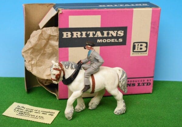 SOLD Britains Draught Horse & Rider, Boxed