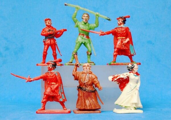 NEW! Crescent 54mm Robin Hood Figures - Early Hand-painted
