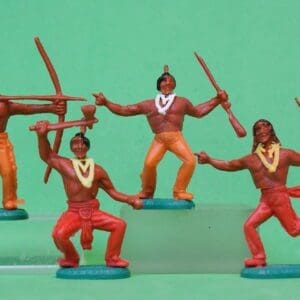 SOLD Charbens Swoppet-type Indians with Early Bases #2