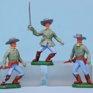 SOLD Charbens Swoppet-type Confederates with Officer