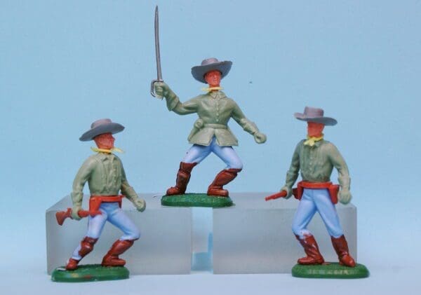 SOLD Charbens Swoppet-type Confederates with Officer