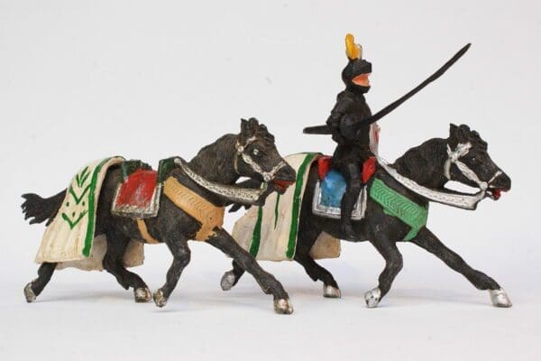 SOLD Pech Hnos Mounted Medieval Knight Chargers
