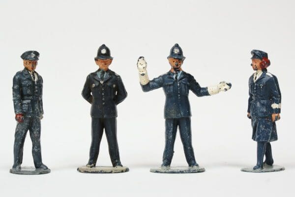 SOLD Timpo Solids British Police - Loose Set of 4