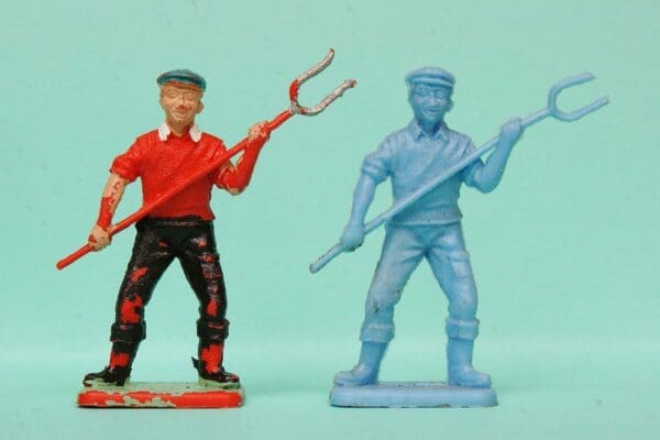 SOLD Crescent 54mm Farm Workers - Labourers with Pitchfork