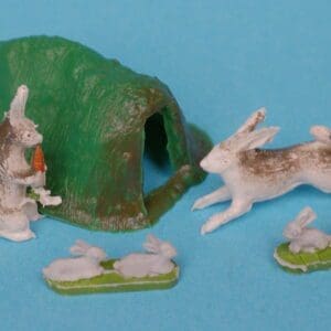SOLD B&S Rabbits, Baby Rabbits and Warren Set