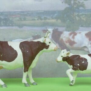 SOLD Herald Standing Cow & Calf (Ayshire Breed)