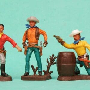 SOLD Britains Swoppet Cowboys 3-Figures (2nd Series)