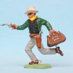 SOLD Herald Swoppet Bank Robber - DARK GREEN Torso!