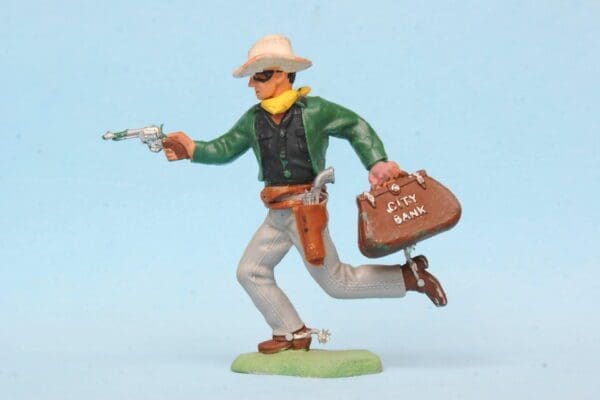 SOLD Herald Swoppet Bank Robber - DARK GREEN Torso!