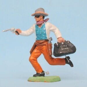 SOLD Herald Swoppet Cowboy Bank Robber - WHITE Torso #2