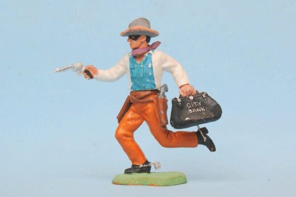 SOLD Herald Swoppet Cowboy Bank Robber - WHITE Torso #2