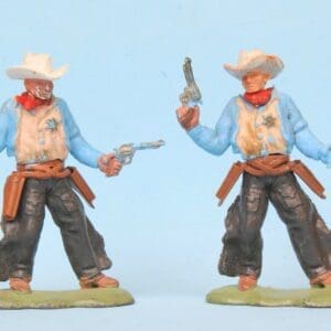 SOLD Herald Swoppet Cowboy Sheriff - Matching Pair!