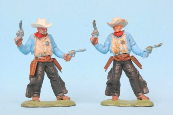SOLD Herald Swoppet Cowboy Sheriff - Matching Pair!