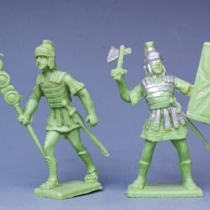 Cherilea 60mm Unpainted Romans - LIME GREEN Plastic