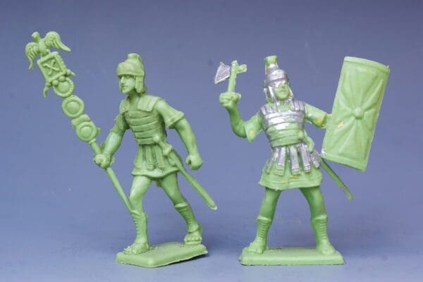 Cherilea 60mm Unpainted Romans - LIME GREEN Plastic