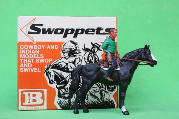 SOLD Swoppet 2nd Series Mounted Cowboy Prisoner