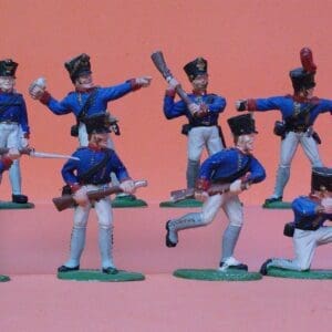 SOLD Timpo Battle of Waterloo Prussian Infantry - Set of 8