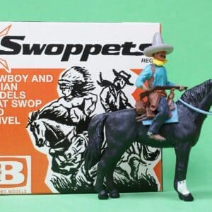 SOLD Swoppet 2nd Series Mounted Resting Cowboy