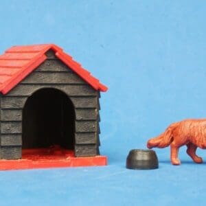 SOLD Timpo Farm Kennel, Dog Bowl & Dog