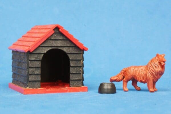 SOLD Timpo Farm Kennel, Dog Bowl & Dog
