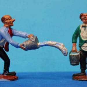 SOLD Charbens Circus Clowns with Buckets - SEA GREEN Variant