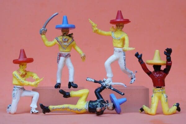 Cherilea Group of 60mm Swoppet Mexicans