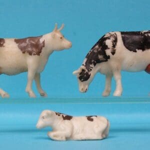 SOLD! Hilco Plastic Farmyard Models - Cows & Lying Calf