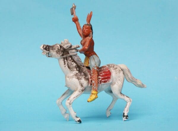 Cherilea 60mm Mounted Indian with Tomahawk