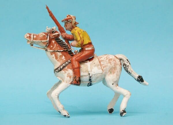 Cherilea 60mm Mounted Cowboy with Raised Rifle